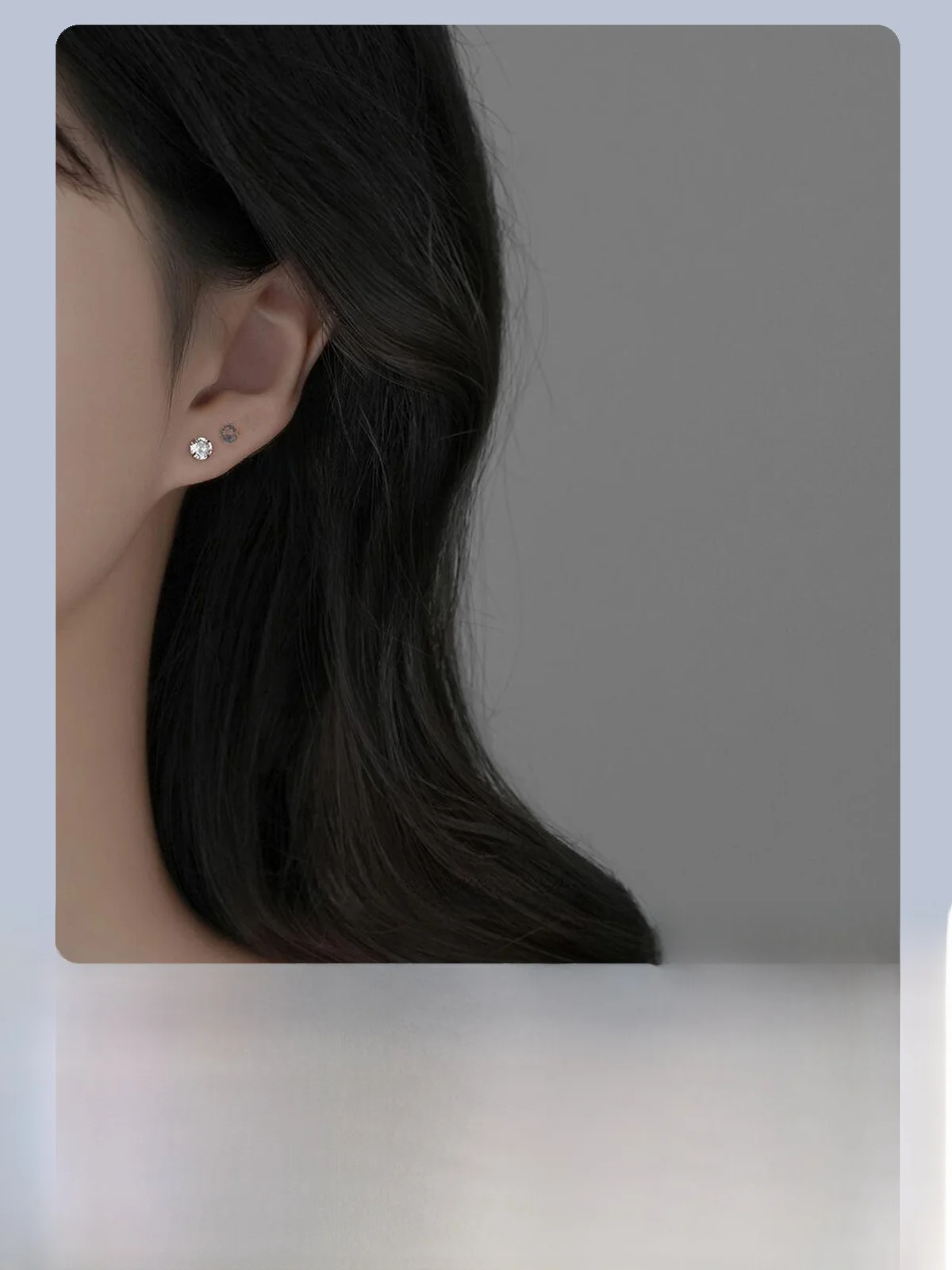 Женские серьги-гвоздики из стерлингового серебра 999 пробы пирсинг ушей с