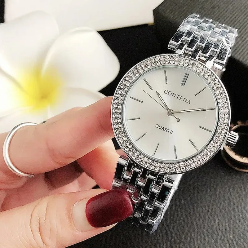 Reloj Mujer новые золотые часы для женщин модные повседневные круглые кварцевые
