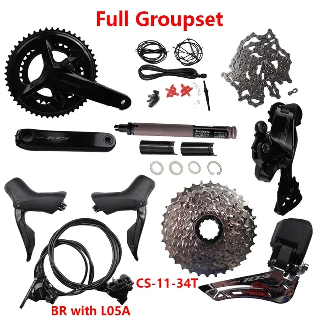Shimano 105 Di2 Groupset R7170 12s Groupset R7170 AliExpress