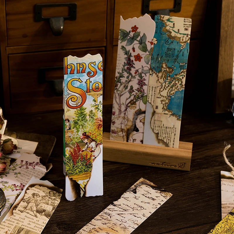 

30 шт., бумажные закладки для книг, 15 см