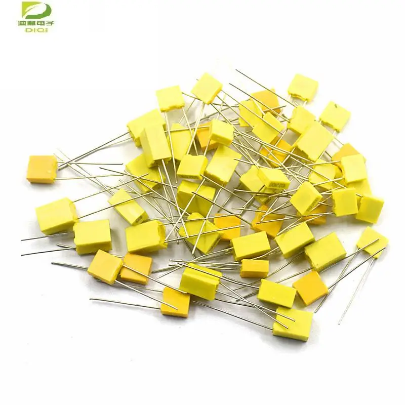 

20pcs Polypropylene Safety Plastic Film 100V 1nF ~ 470nF 100nf 220nf 10nf 47nf 22nf 1nf 0.47uf 0.1uf 330nf Correction capacitor