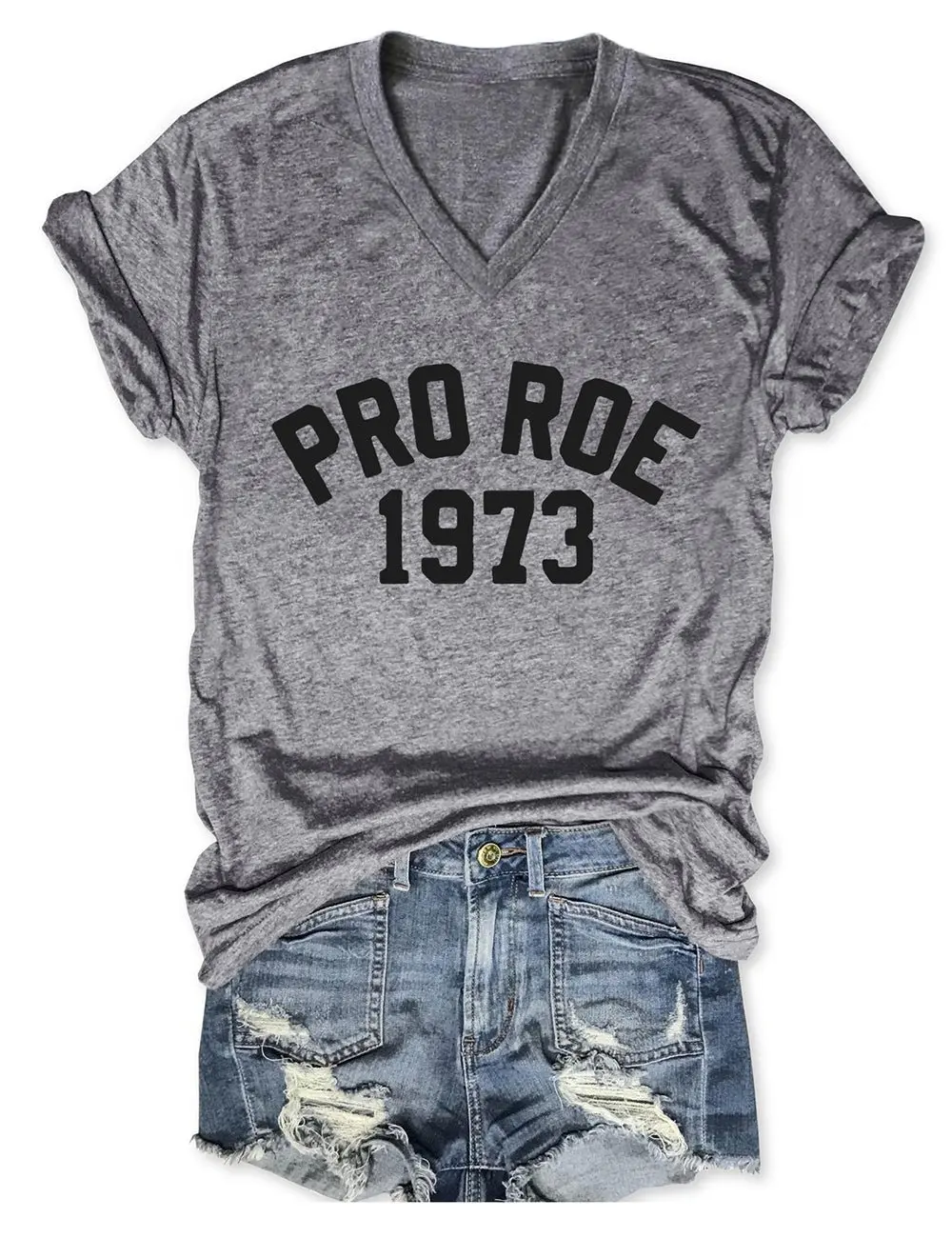 

Pro Roe 1973 V Neck Tee