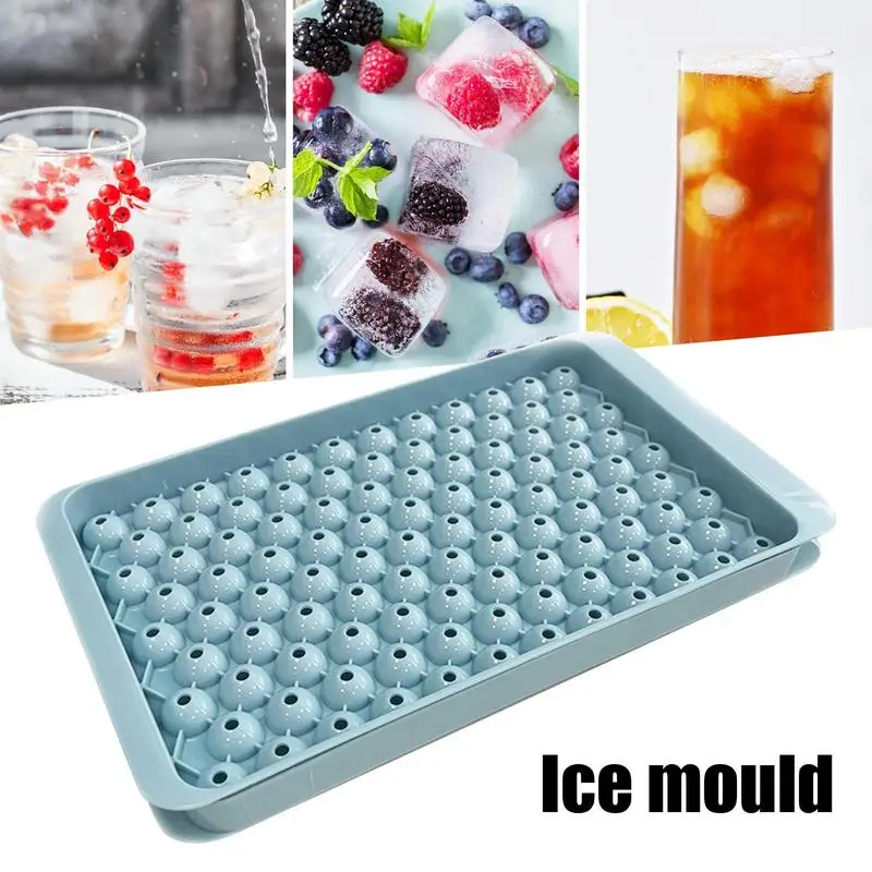 

Ice Cube Ball Mold Mini Ice Cube Tray Ice Storage Bin And Ice Scoop 4 Tier Round Ice Ball Freezer Tray For Beer Cocktail Coffee