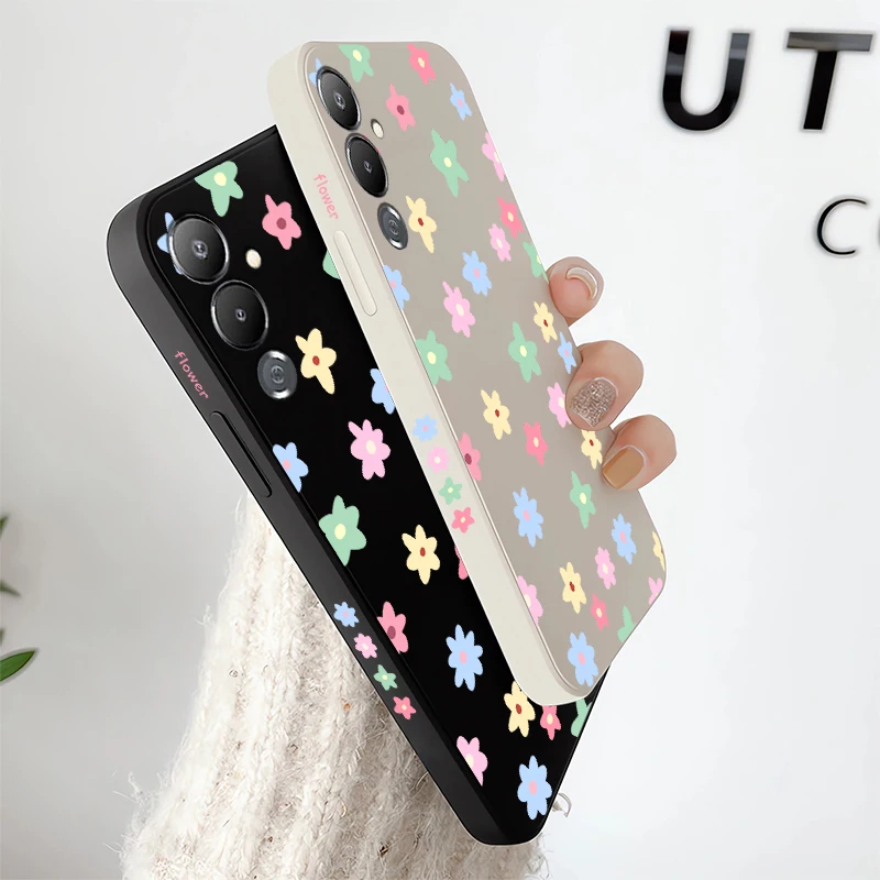 Фото Мягкий силиконовый чехол для телефона Infinix Tecno Camon 50 Ultra 40 Premier 30S Pova 7 Slim 6 Neo Pouvoir 4 Pro с цветочным принтом №4