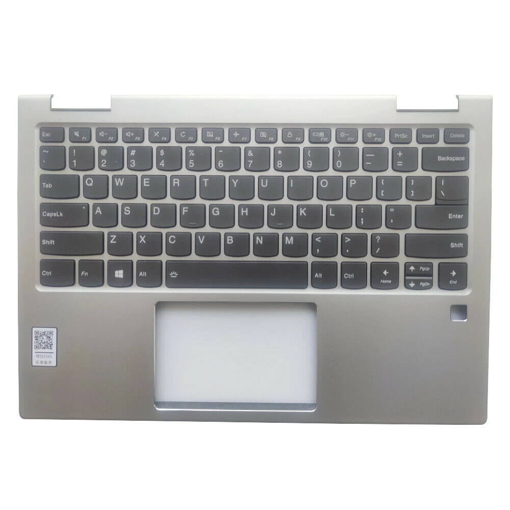 Upper Palmrest Case Keyboard 5CB0Q95936 Silver For Lenovo Yoga 730-13IKB