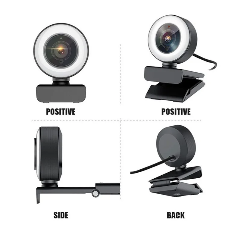 

For Full HD 4K Webcam 2K Web Camera Auto Focus with Microphone For PC Laptop 1080P Web Cam for Online Study Conference Youtube