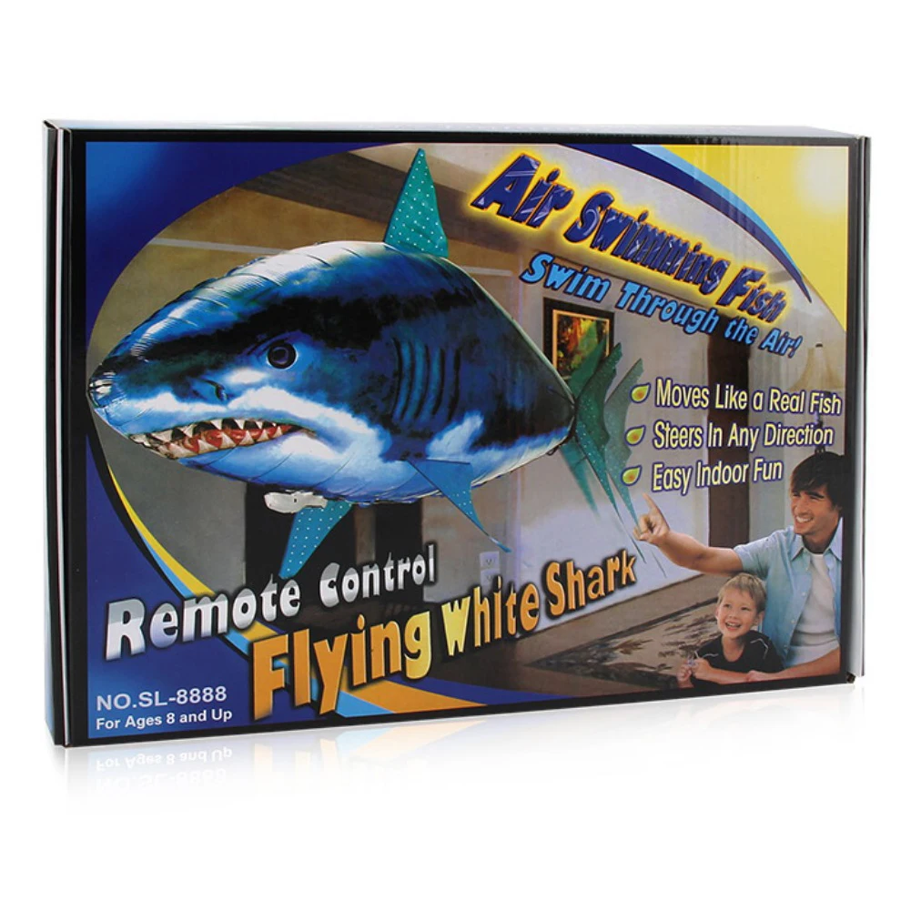 Игрушка Акула с дистанционным управлением воздушная плавающая рыба