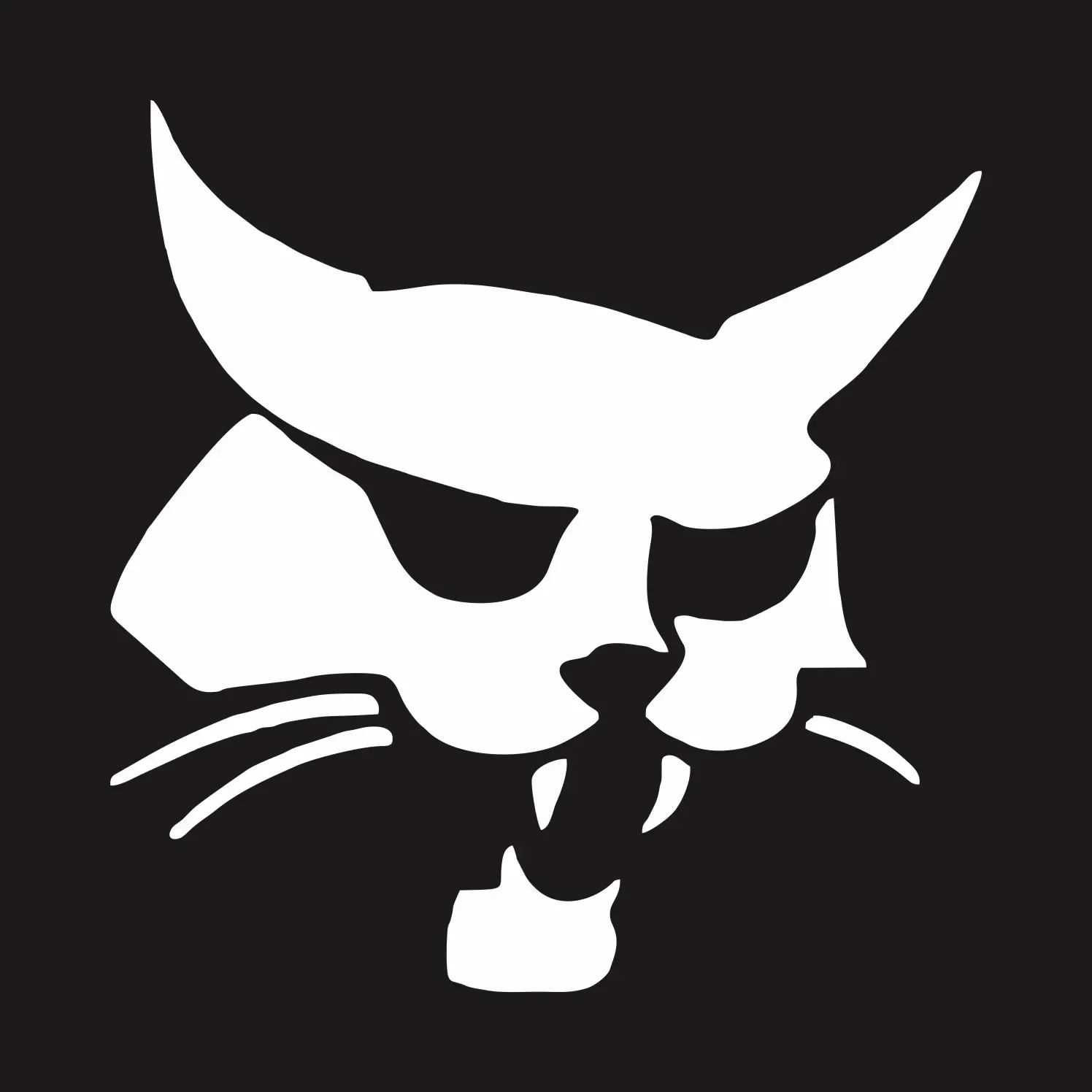

Силуэт головы Bobcat, автомобильная наклейка, водостойкая солнцезащитная виниловая наклейка, украшение для мотоцикла, декоративная наклейка JDM, 18 см