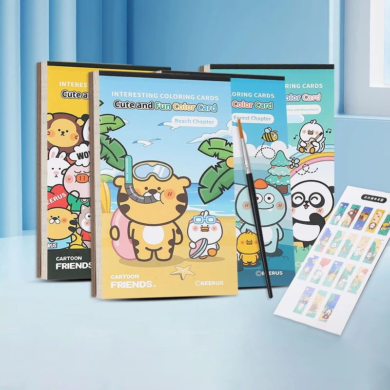 Мини-блокнот для рисования блокнот акварельных красок книжки-раскраски