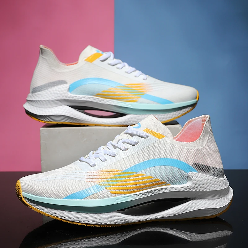 Men Running Shoes Breathable Outdoor Sports Shoes Lightweight Sneakers for Women Comfortable Athletic Training Sneakers