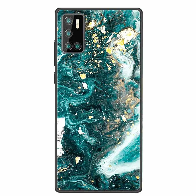 Чехол для Cubot P40 P30 P20 X19 X18 PLUS мраморный Мягкий чехол из искусственной кожи задняя