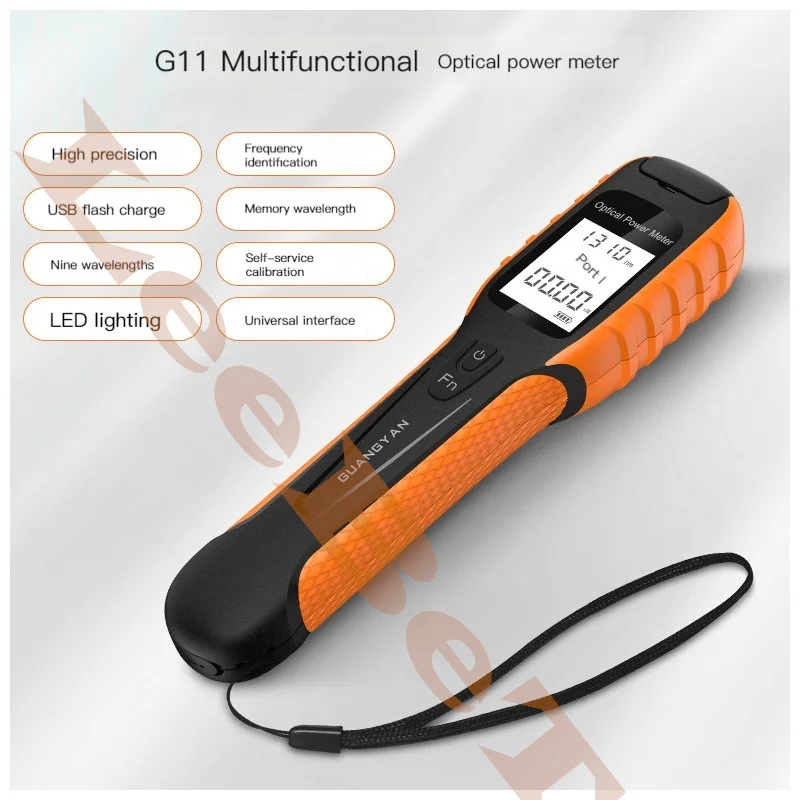 G11 Optical Power Meter FC/SC/ST Universal Port New High Precision Rechargeable Battery Fiber Optic Power Meter