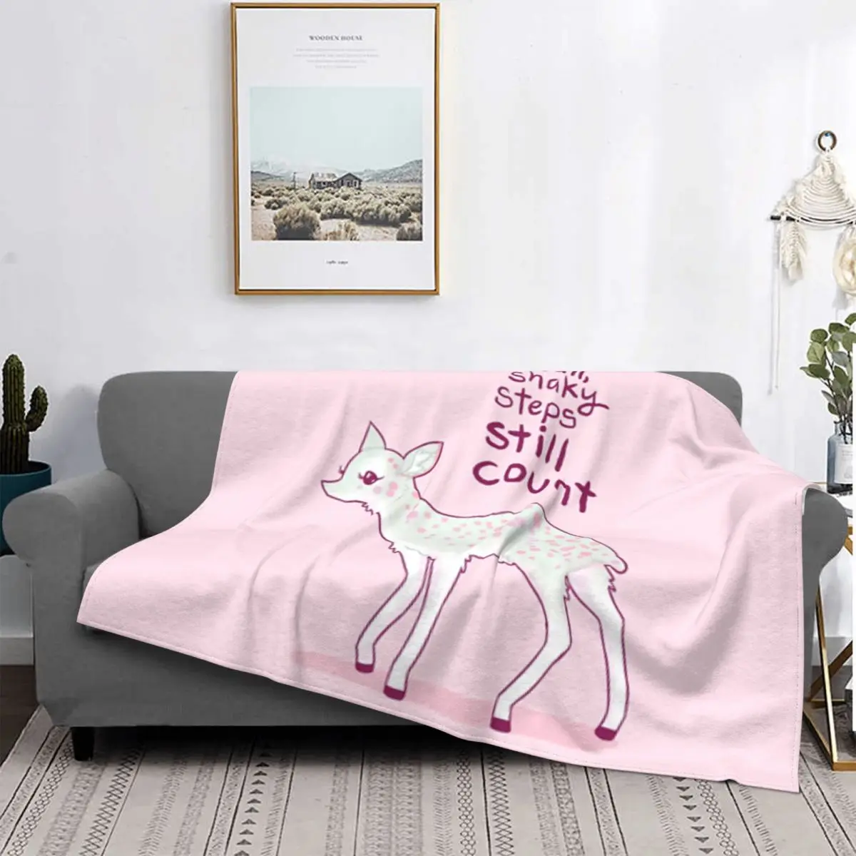 Маленькое одеяло из микрофлиса Still Count Dik Antelope