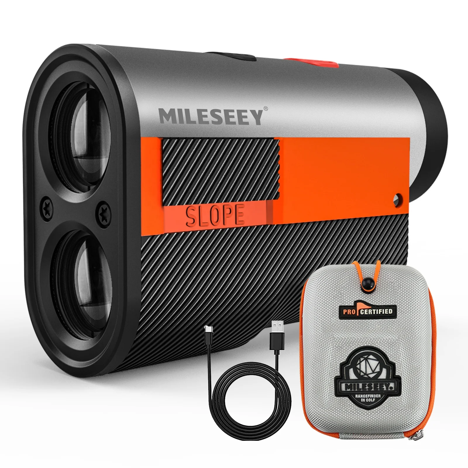 

Mileseey GPF12 Rechargeable Hunting Magnetic Holder Golfing Digital 600M Golf Distance Finder Laser Rangefinders with Slope