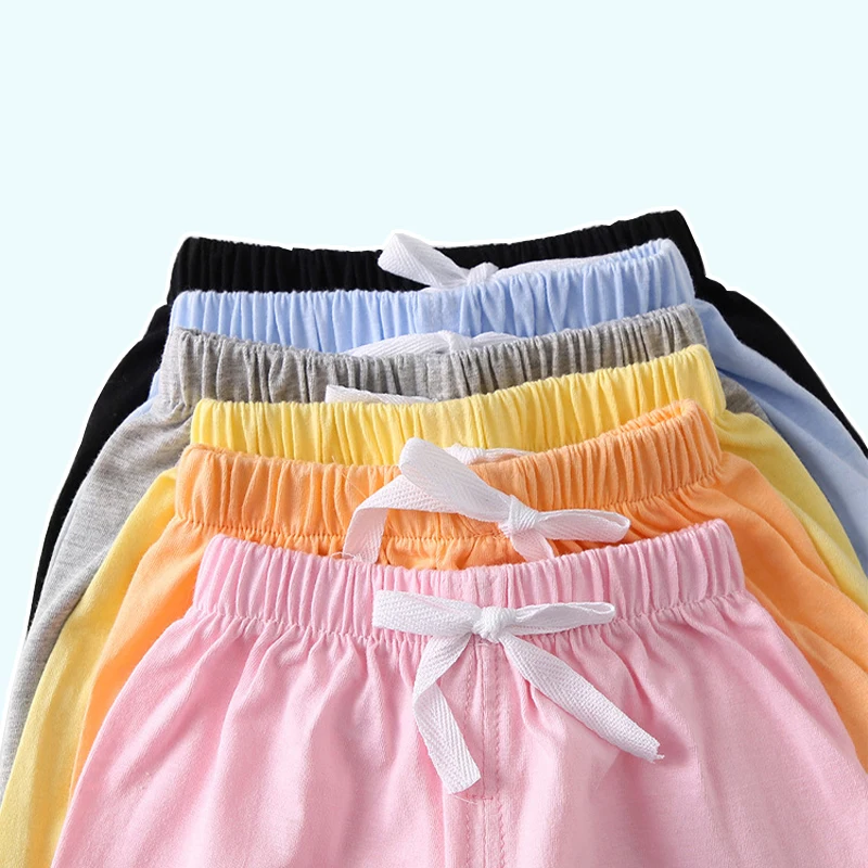 Летние детские шорты карамельных цветов пляжные для детей Повседневные