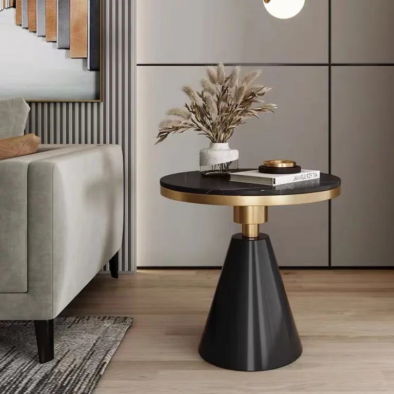 Светильник роскошный журнальный столик простой прикроватный с каменной