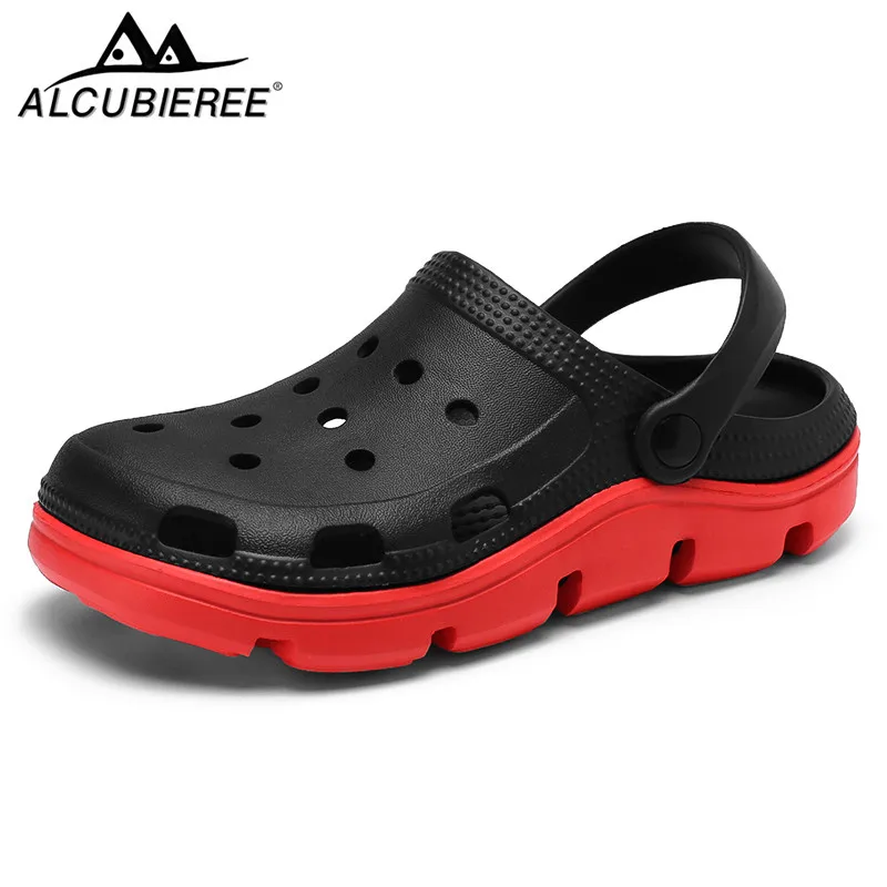 

New Summer Sandals Slippers Fashion Sport Couple Beach Shoes Anti-Slip Soft Soled Beach Shoes Hollow Clogs Outdoor Slippers