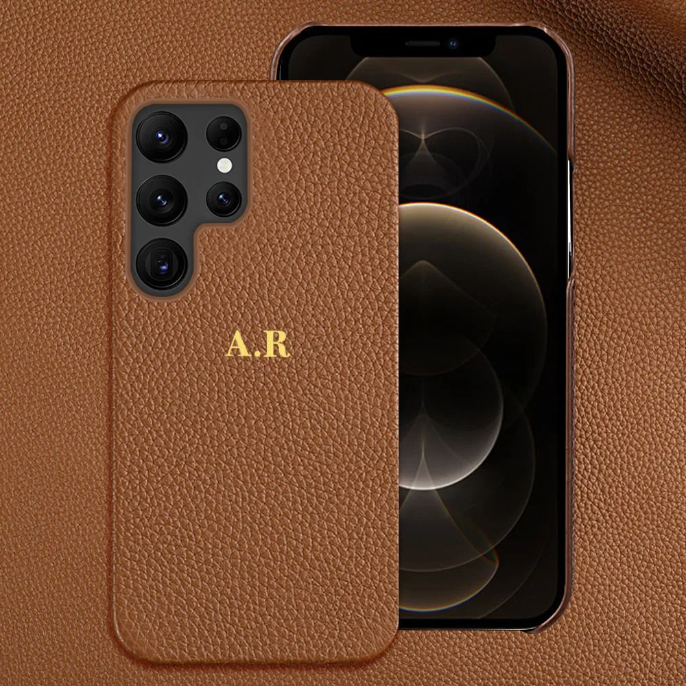 

Personalized Customizable Hot Stamped Letters Leather Phone Case For Samsung Galaxy S21 S22 Ultra S20 S21 FE S22 Plus Note20 U