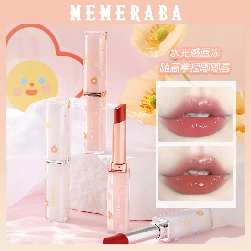 

MEMERABA Huajian Moisturizing Lipstick Pure Desire Mirror Lipstick Lip Jelly