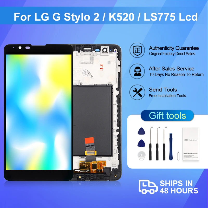 1 шт., 5,5-дюймовый дисплей K520 для LG LS775, ЖК-сенсорный дигитайзер, Стилус 2 VS835 K540, экран в сборе, бесплатная доставка с инструментами