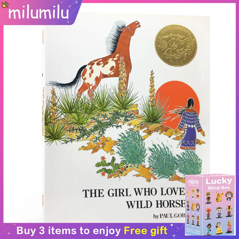 

Оригинальные детские популярные образовательные книги для девочек, которые любят диких лошадей, Paul Goble, окрашивающие картинки на английском языке