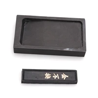 2pcs 5 inch premium durable inkstone chinese taditional ink stones with ink stick for chinese calligraphy and painting