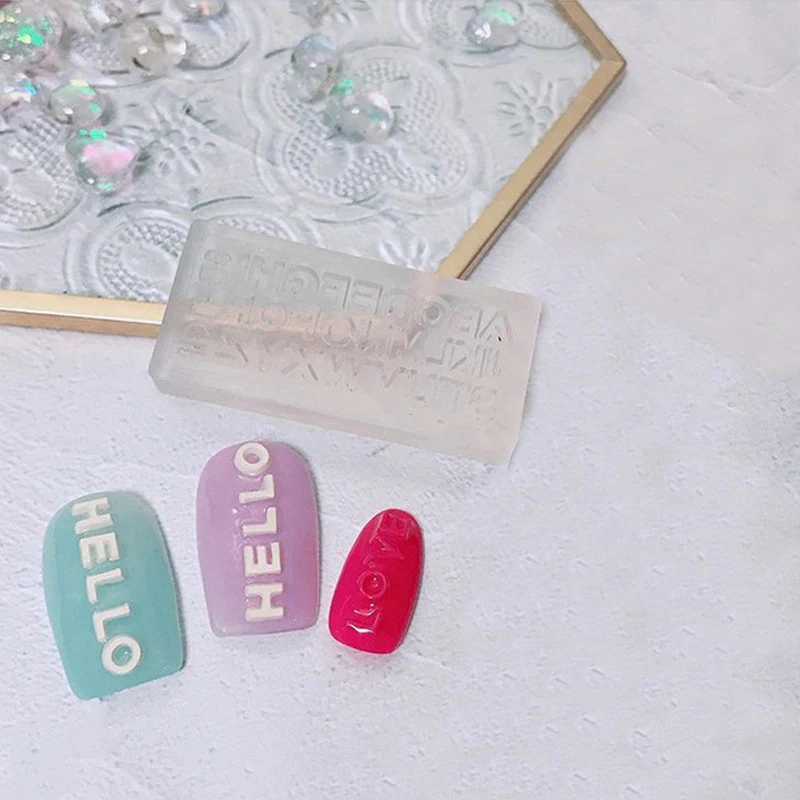 1 шт. силиконовая форма для вырезания ногтей