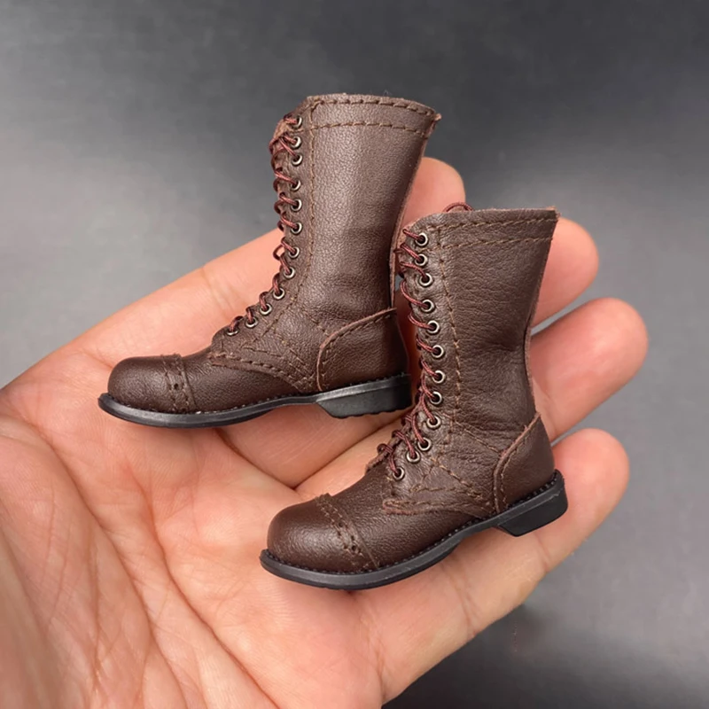 

Кожаные ботинки Scale101 Parachutist, классические Универсальные ботинки, Коллекционная модель, подвижные аксессуары для кукол, 1/6