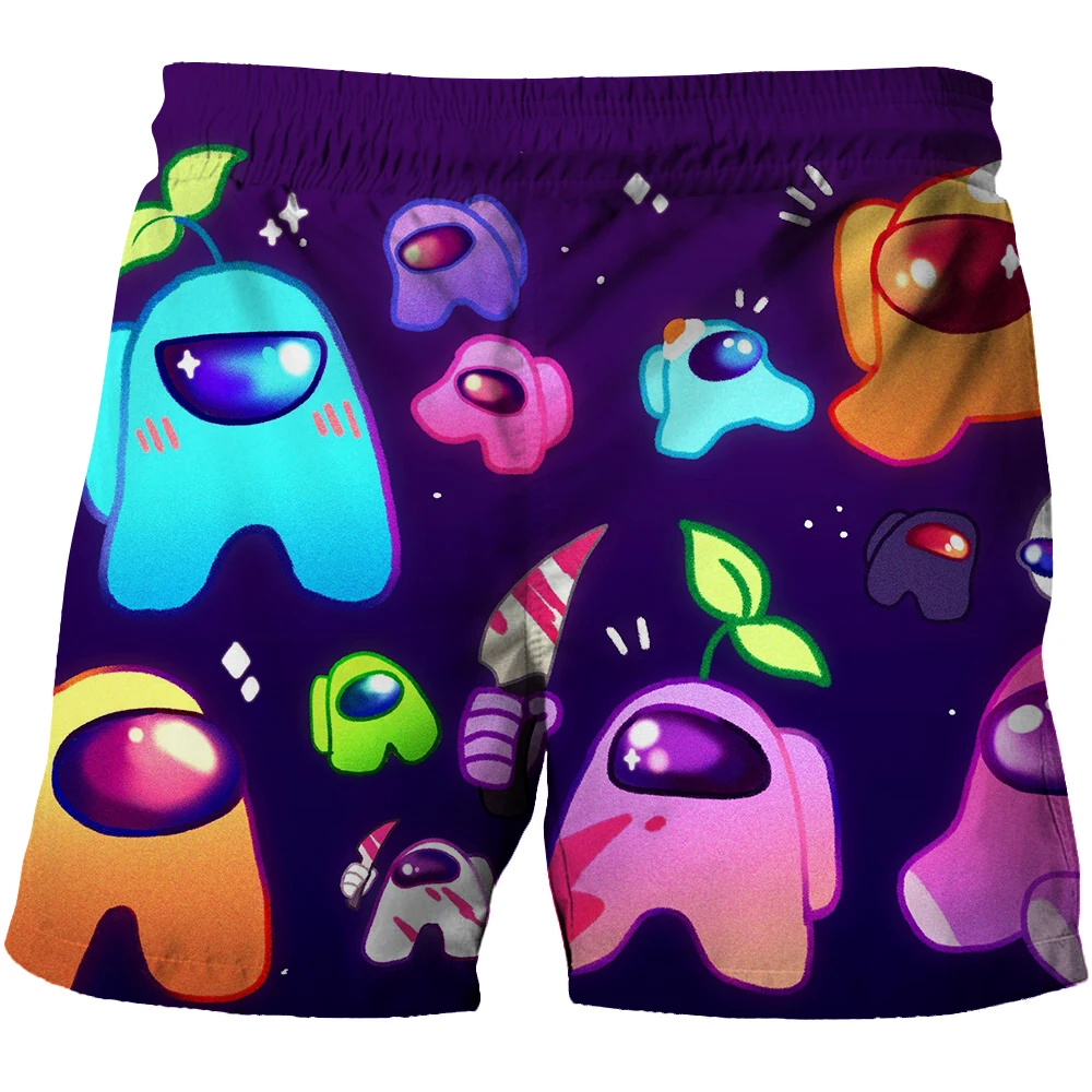 

Fashion Cartoon Game Graphic Among us 3D shorts lovely beach shorts boys girls hot sell shorts fit 4-14 years old kids shorts