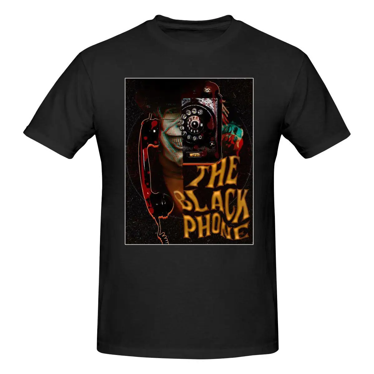 

The Black Phone Horror Movie Awesome T Shirt Cotton Short Sleeve Custom T Shirts For Men