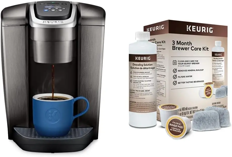 

Coffee Maker, Single Serve K-Cup Pod Coffee Brewer & 3-Month Brewer Maintenance Kit Includes Descaling Solution, Water Filte