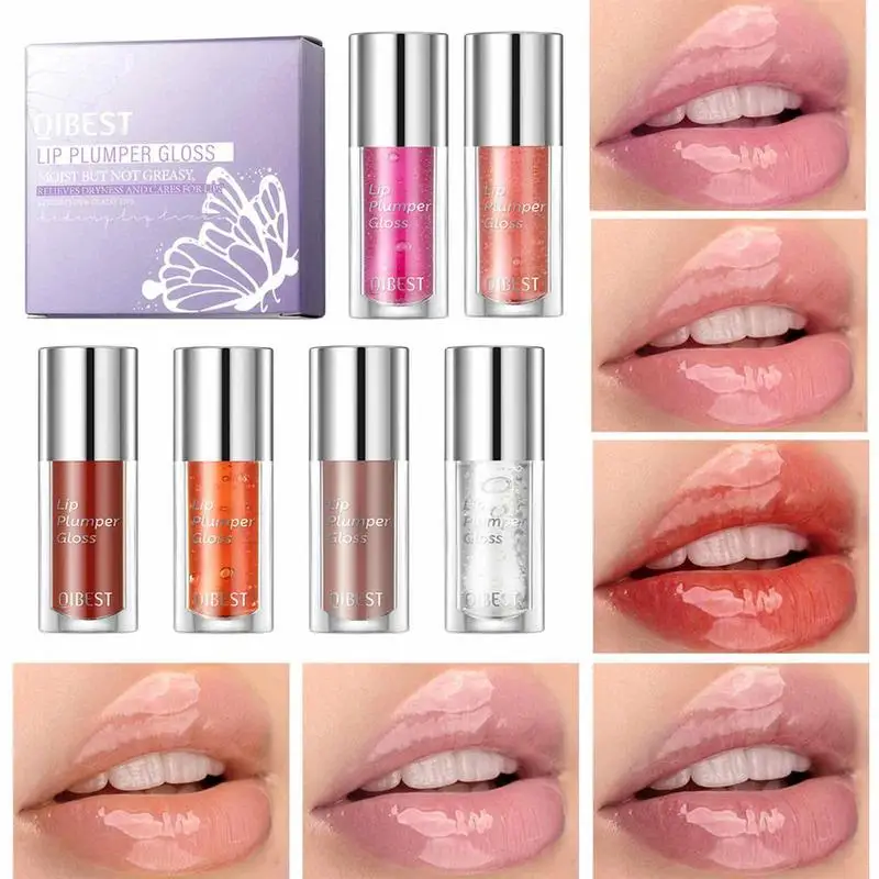

Plumping Lip Oil 3PCS Hydrating Lip Glow Oil Set Tinted Plumping Lip Care Gloss Balm Clear Transparent Nourishing Non-sticky