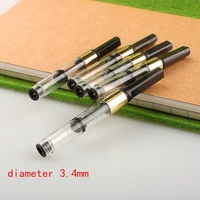 high quality brand 10pcs golden 3 4mm copper pen ink converter pen refills stationery office school supplies
