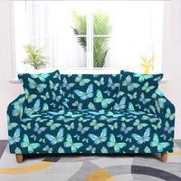 elastic sofa cover for living room stretch l shaped corner sofa slipcover 3d butterfly printed sofa protector 1234 seater