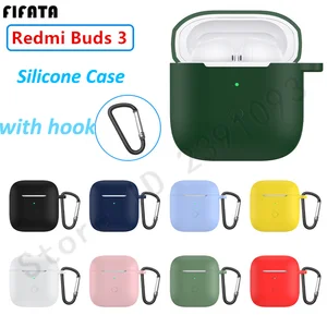 Silicone Bloothooth Earphone Cover For Xiaomi Redmi Buds 3 case Protective Shell For Redmi Buds 3 He