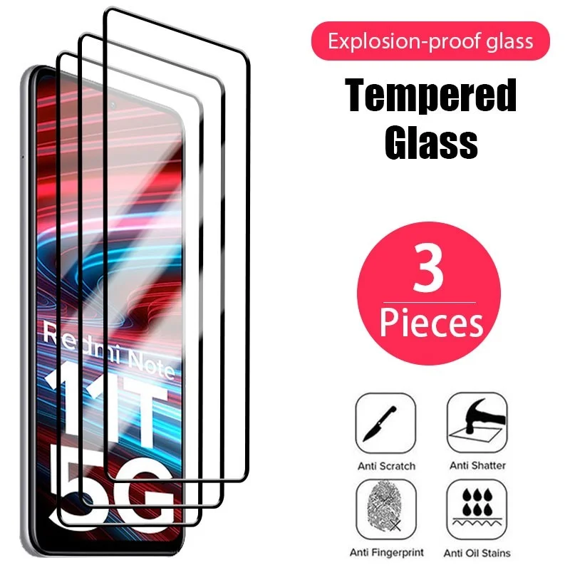 

3Pcs Tempered Glass For Xiaomi Redmi Note 9 Pro Max 9S Screen Protector Redmi Note 10 10S 11S 8 7 K30 Pro 9A 9C Protective Glass