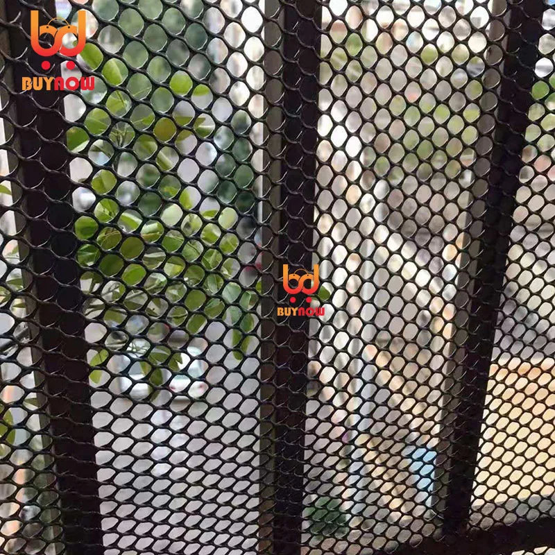 

High Quality Black Balcony Cat Net Home Plastic Grid 0.4 0.8cm Windows Net Child Safety Anti-Falling Stairs Protect Netting