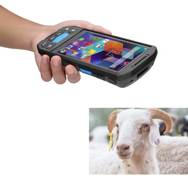 

Android 8.1 os Wireless Handheld Computer 134.2 khz rfid reader for animals