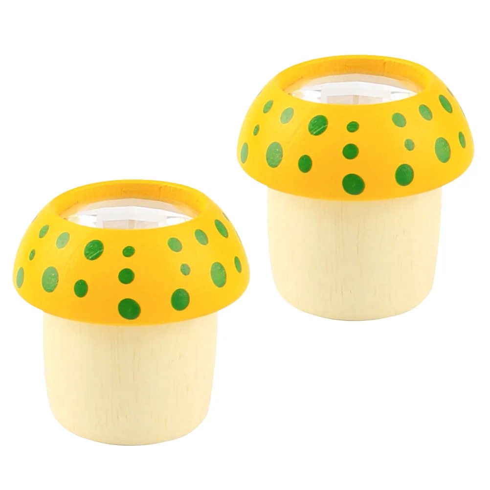 

Калейдоскоп, зеркальные Детские грибы, обучающее украшение, Ландшафтная Милая Статуэтка для фотографий, деревянный номероскоп, карман