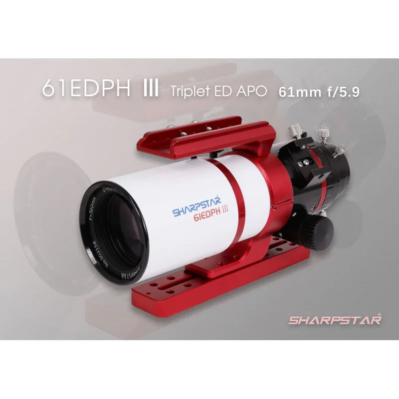 

Triplet ED Apo Astrograph Refractor Telescope OTA, Sharpstar 61EDPH III, 61mm, F/5.9, New Release, 2023