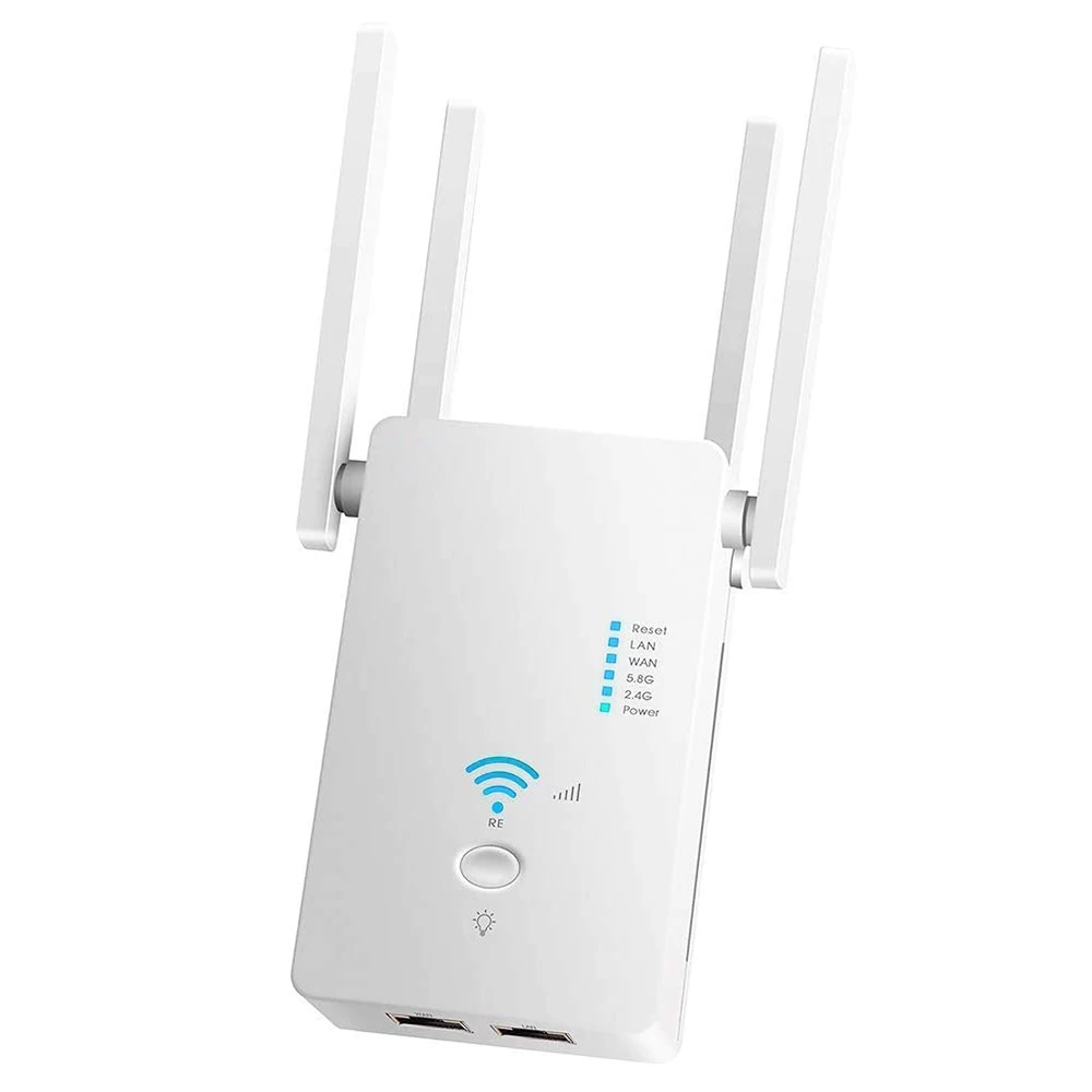

AC1200 Wireless 5G WiFi Extender/Router/AP Dual Band Repeater Booster Signal 802.11AC Long Range 1200Mbps Wi-Fi Access Point