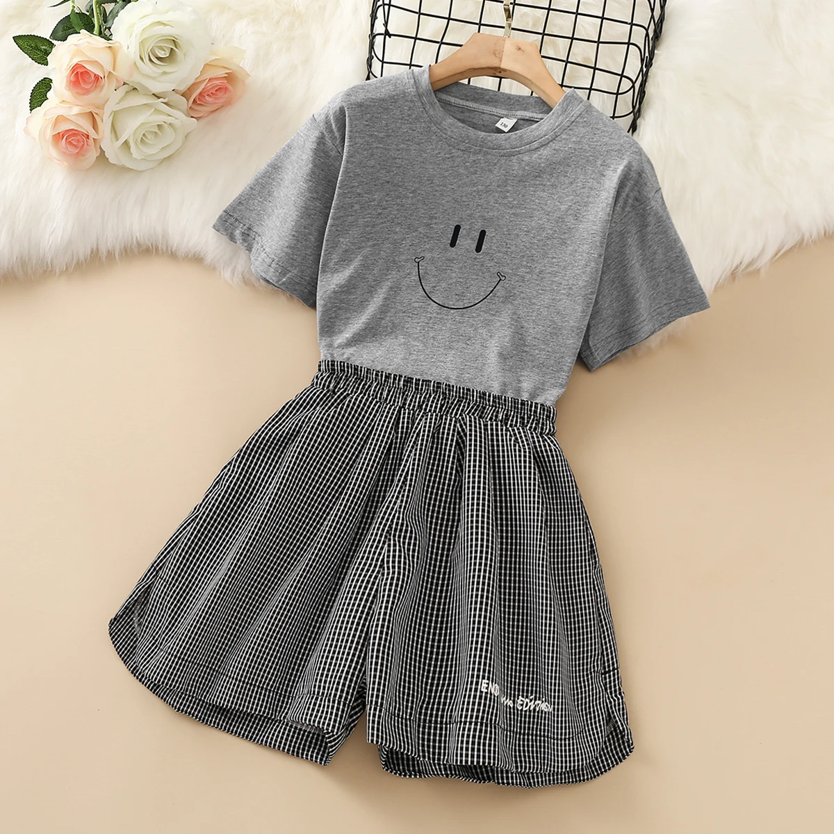 

Summer Girls Clothing Sets for Kids Clothes Short Sleeve T-shirt & Shorts Sport Suits Baby Children Costumes 6 8 9 10 12 Years