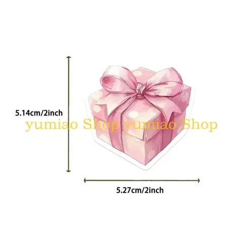 Рождественские наклейки ПВХ 50 штук