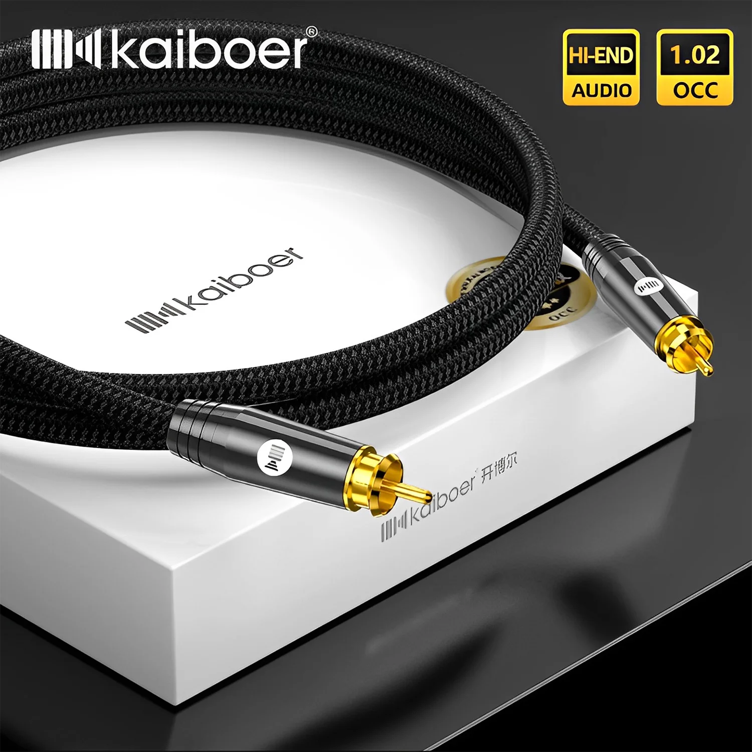 

Kaiboer RCA Coaxial Cord OCC Subwoofer Cable Male To Male HiFi 5.1 SPDIF Stereo Audio Cable for Home Theater HDTV Amplifier