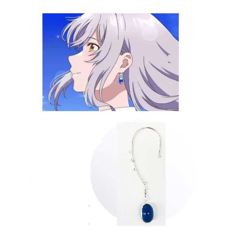 1 шт. серьги ирозуку секай no Ashita kara Tsukishiro Hitomi висячие |