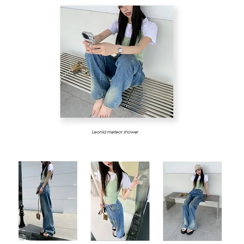 Повседневные брендовые весенне-осенние новые джинсы женские Мешковатые