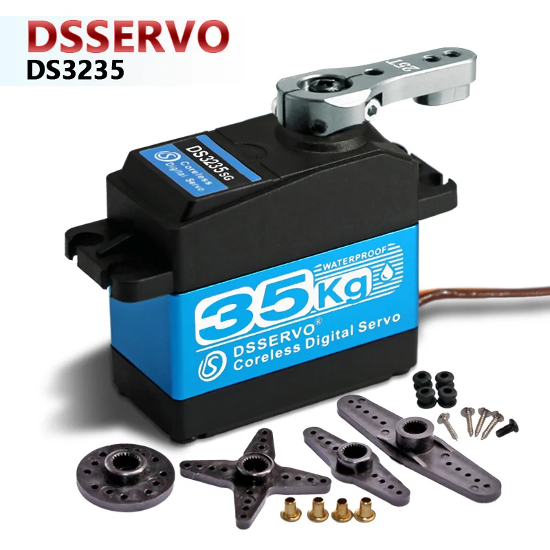 

Сервопривод arduino, сервопривод из нержавеющей стали с большим крутящим моментом, без сердечника, для роботов «сделай сам», Радиоуправляемый ...