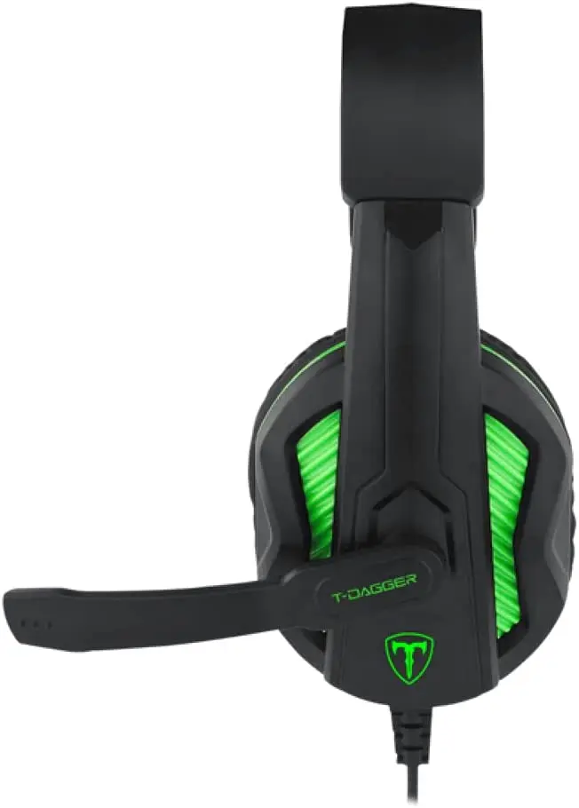 

2023 NEW Headset Gamer Cook Preto e Verde T-RGH100-1