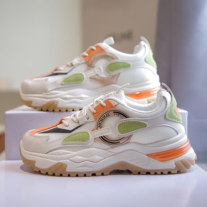 

High Quality Women Shoes 2022 Designer Spring Fashion Casual Shoes Hand Sewn Air Mesh Woman Sneakers In Women's Vulcanize Shoes