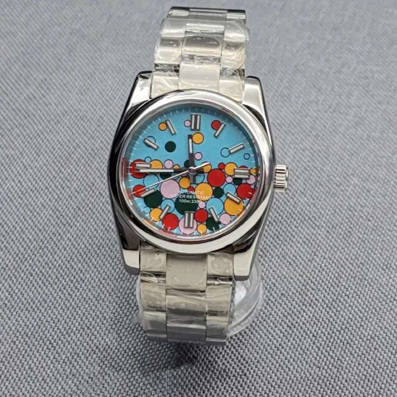 

2023 New Luxury Brand Women Multi-Color Dial Stainless Steel 2813 Automatic Movement Watch For Man 36mm 41mm